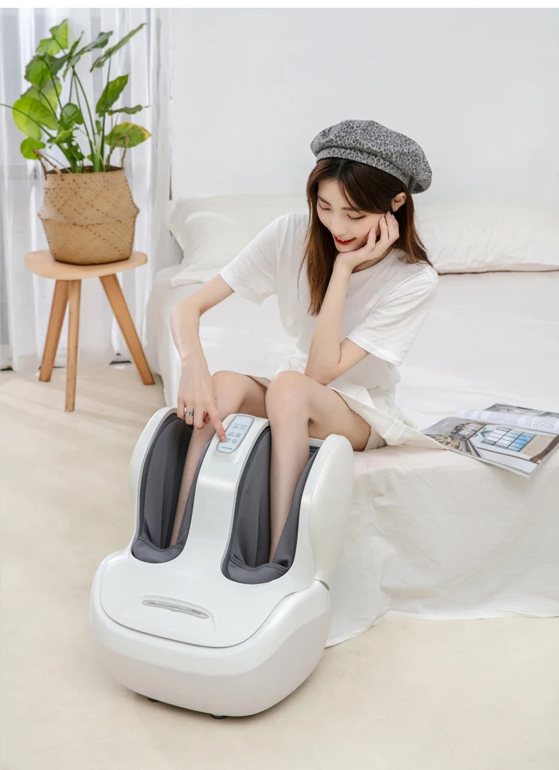 Electric Calf and Foot Massage Machine Vibration Shiatsu Air Compression Massager