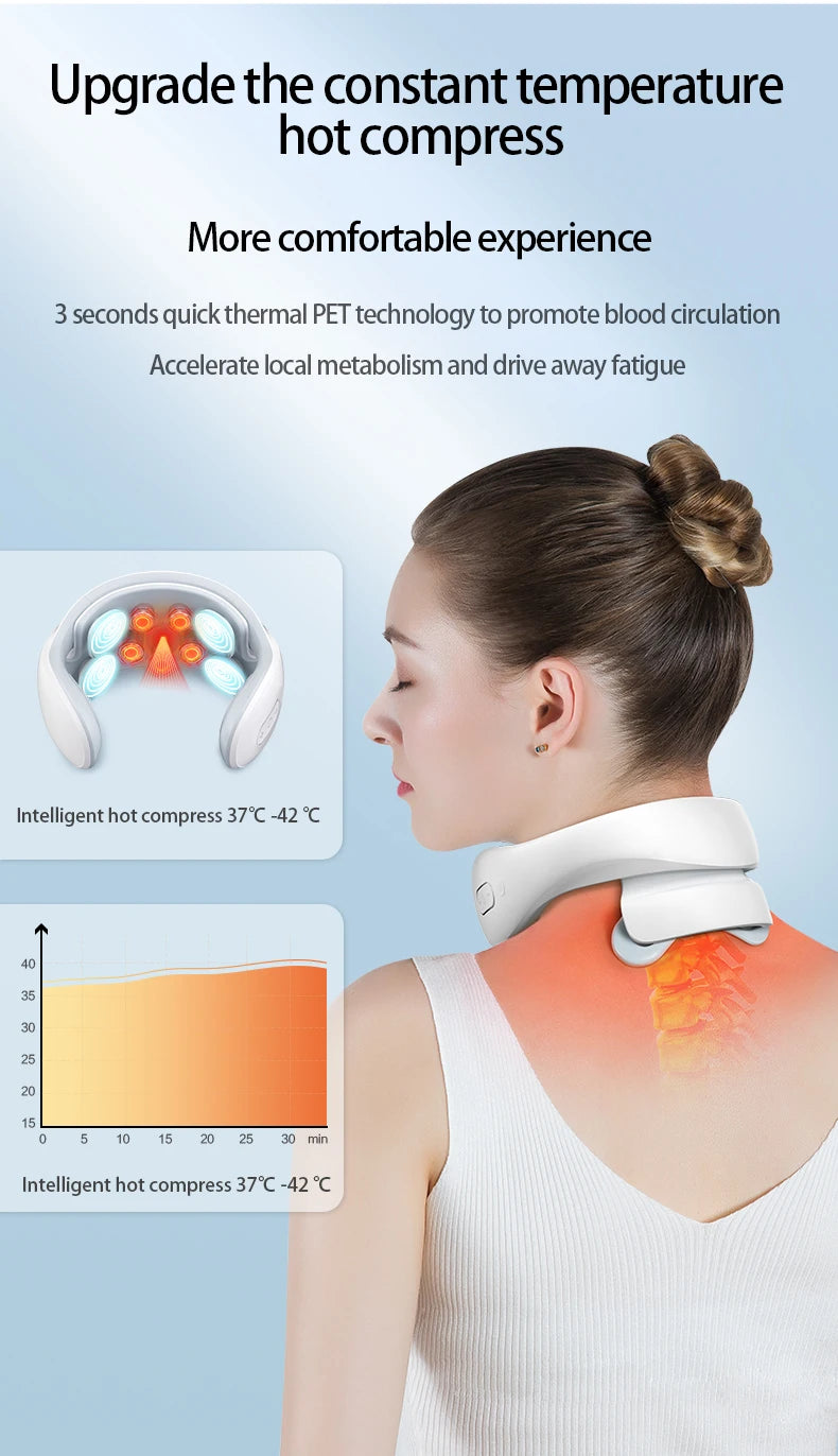 Smart Neck Massage Instrument Portable Shoulder Neck Massage Relieve Pain Muscle