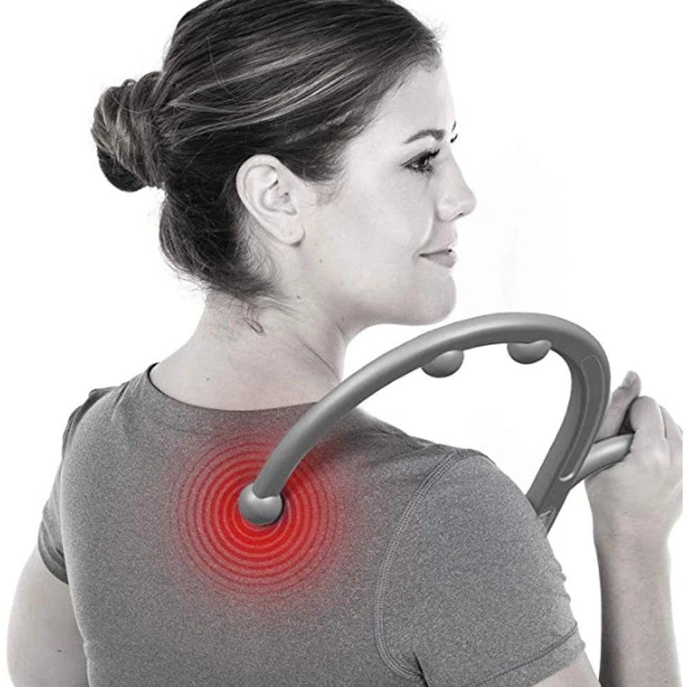 Back, Neck and Foot Neck Massager for Trigger Point Fibromyalgia Pain Relief and Self Massage Back Scratcher