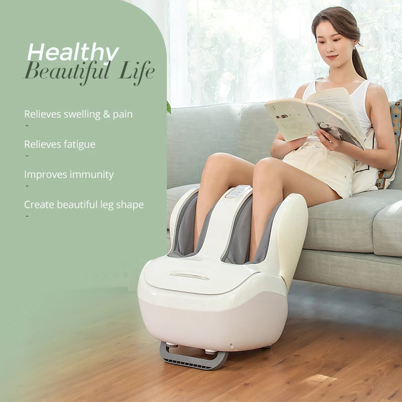 Electric Calf and Foot Massage Machine Vibration Shiatsu Air Compression Massager