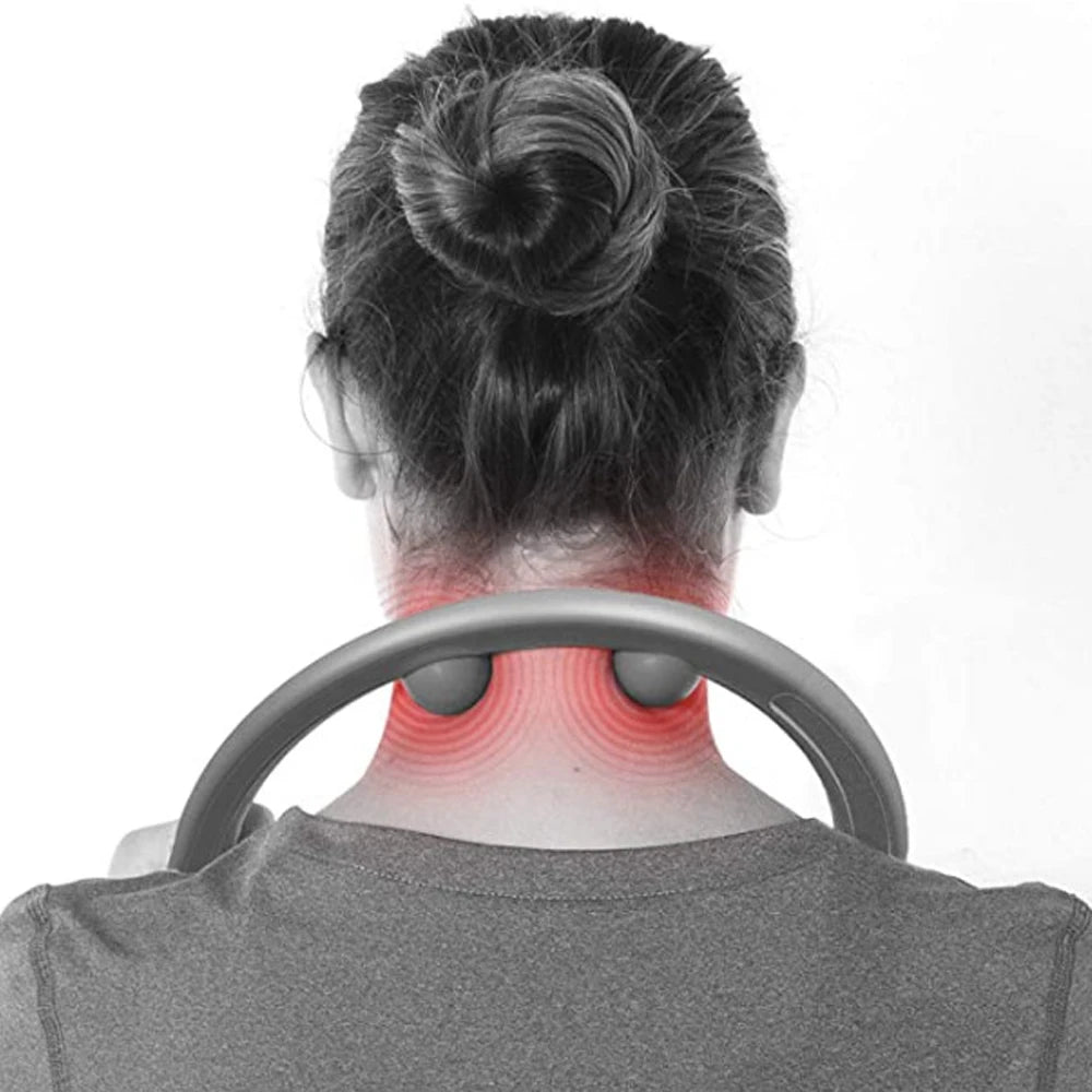 Back, Neck and Foot Neck Massager for Trigger Point Fibromyalgia Pain Relief and Self Massage Back Scratcher