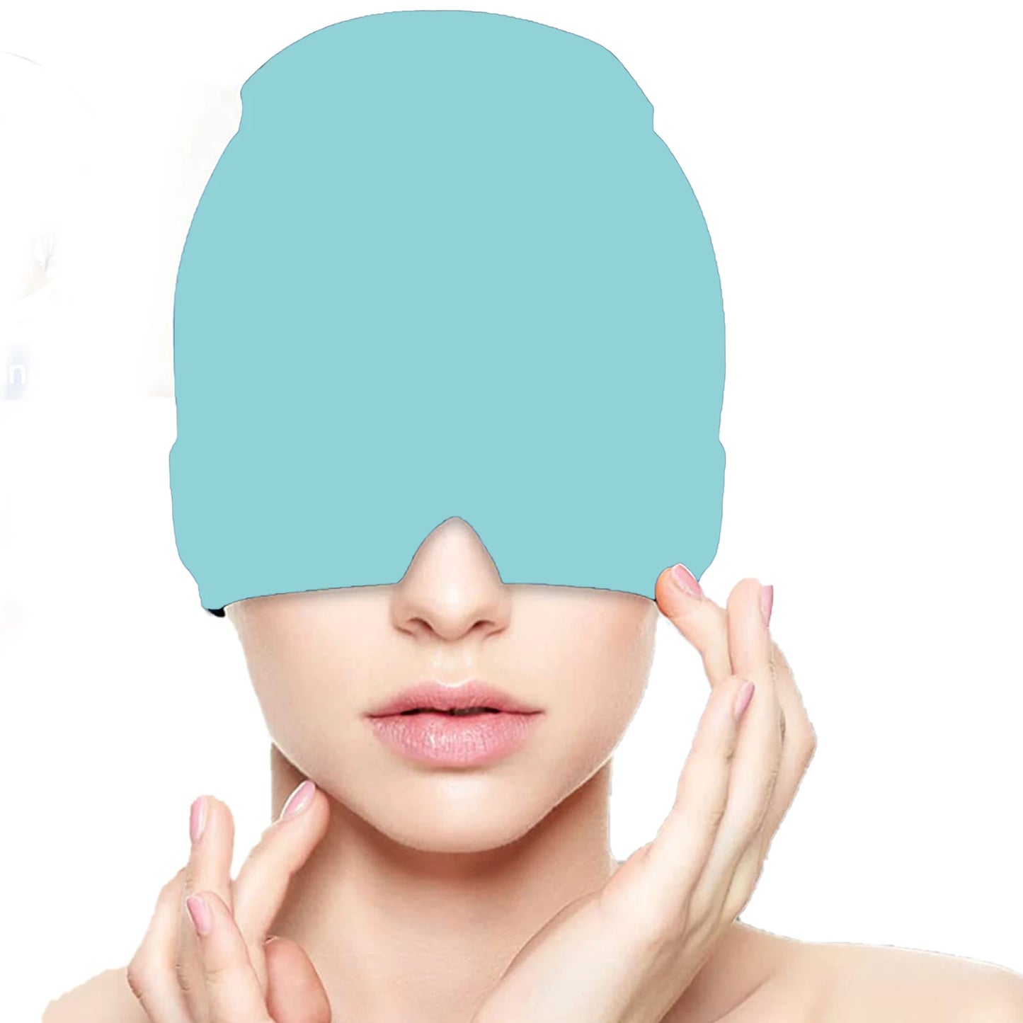 Form Fitting Gel Ice Headache Migraine Relief Hat Cold Compress Therapy Cap