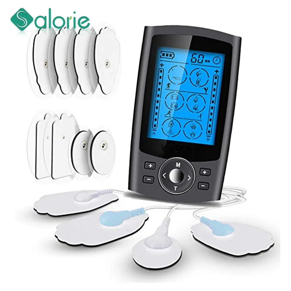 Electric Stimulation Massager Muscle EMS Therapy Pain Relief Adjustable Lightweight LCD Display