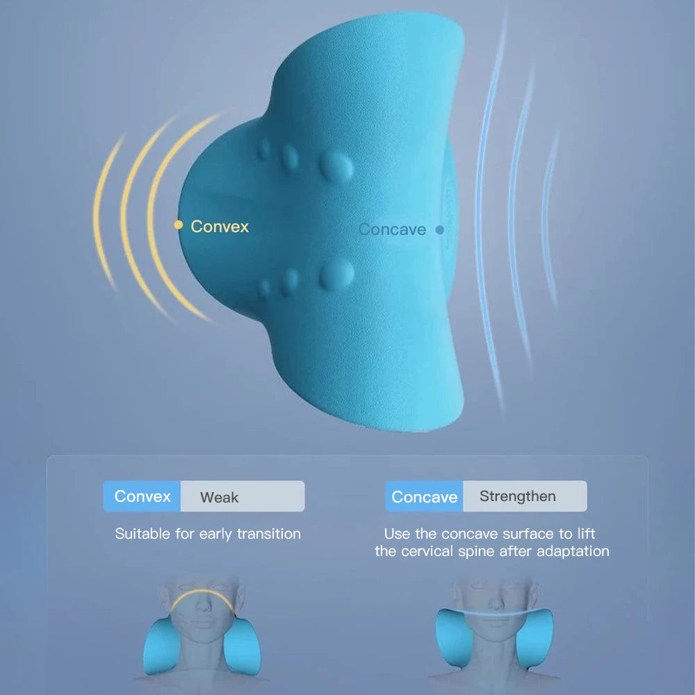 Neck Shoulder Relaxer Cervical Chiropractic Traction Device Pillow for Pain Relief