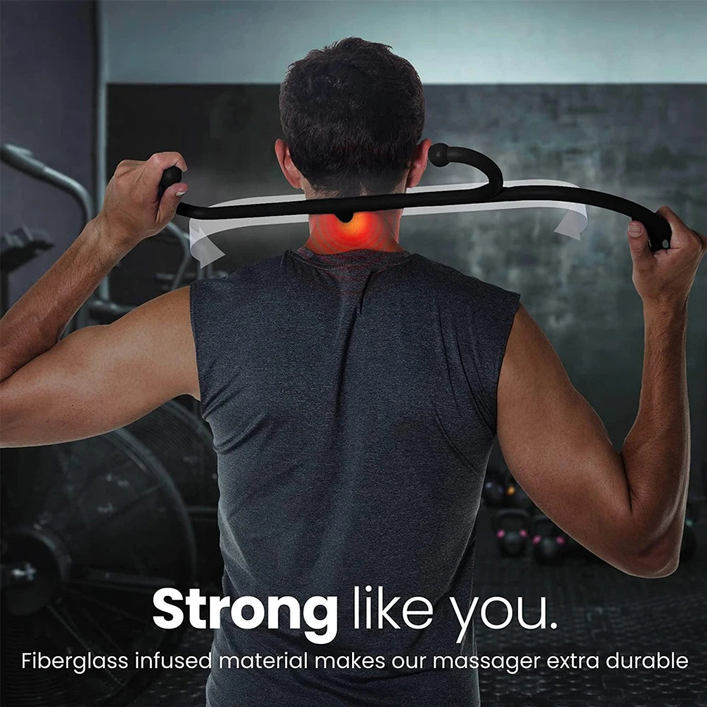 Back, Neck and Foot Neck Massager for Trigger Point Fibromyalgia Pain Relief and Self Massage Back Scratcher