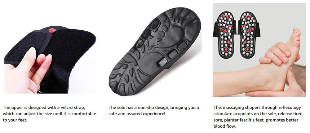 Acupressure Massage Slippers, Foot Massager for Foot Care Reflexology Sandals