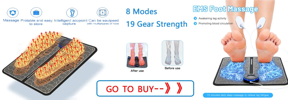 LCD Display EMS Neck Massage Electric Massager Portable Pain Relief and Muscle Stimulator