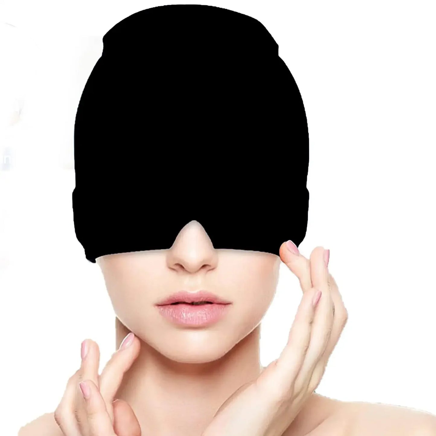 Form Fitting Gel Ice Headache Migraine Relief Hat Cold Compress Therapy Cap