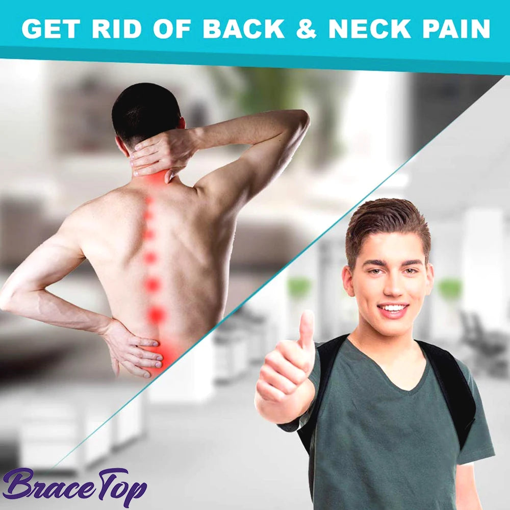 Adjustable Back Shoulder Posture Corrector Belt Clavicle Spine Support Reshape Your Body