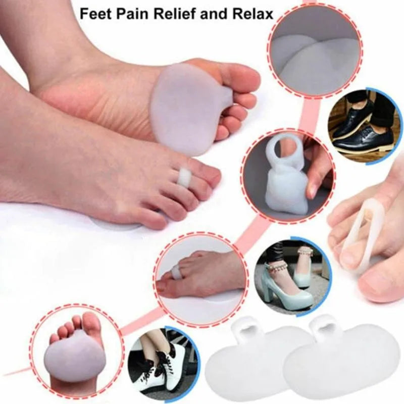 2Pcs Gel Pad For Sensitive Feet Silicone Gel Metatarsal Pads for Shoes Sore Foot Care