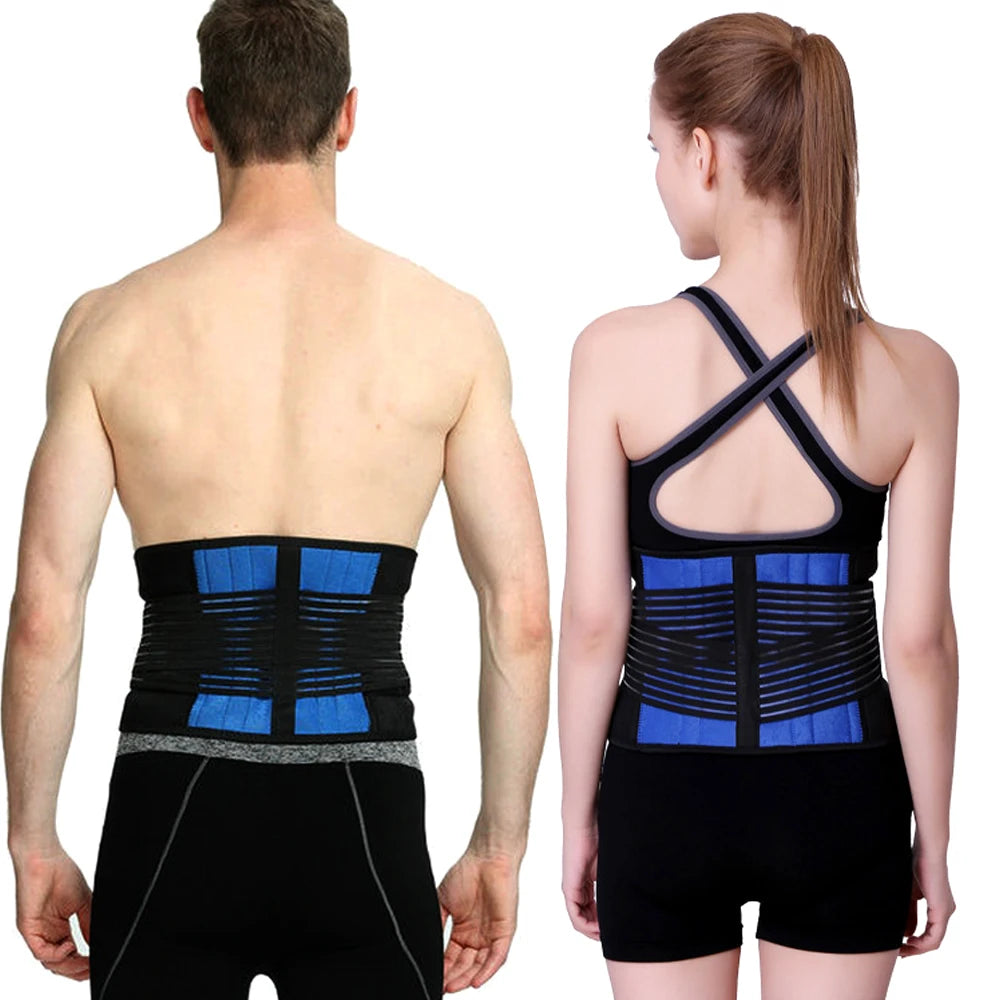 Adjustable Neoprene Double Pull Lumbar Support Lower Back Pain Relief Waist Band