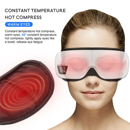 Eye Massager 6D Smart Airbag Vibration Bluetooth Eye Care Instrument