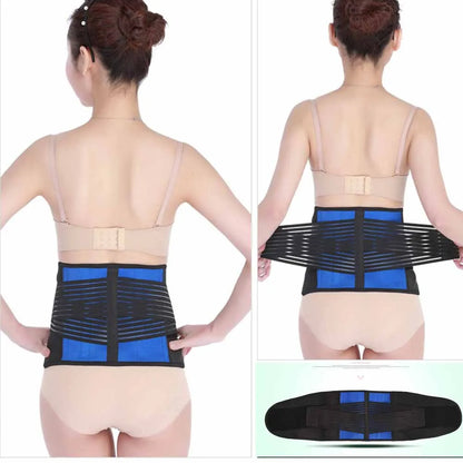 Adjustable Neoprene Double Pull Lumbar Support Lower Back Pain Relief Waist Band