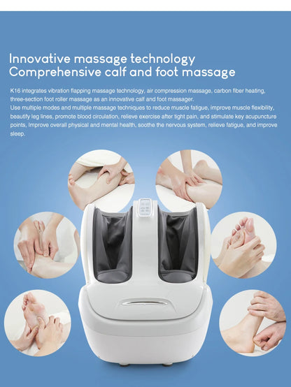 Electric Calf and Foot Massage Machine Vibration Shiatsu Air Compression Massager