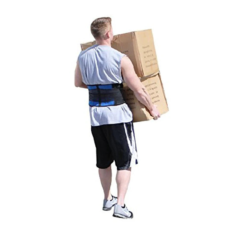 Adjustable Neoprene Double Pull Lumbar Support Lower Back Pain Relief Waist Band