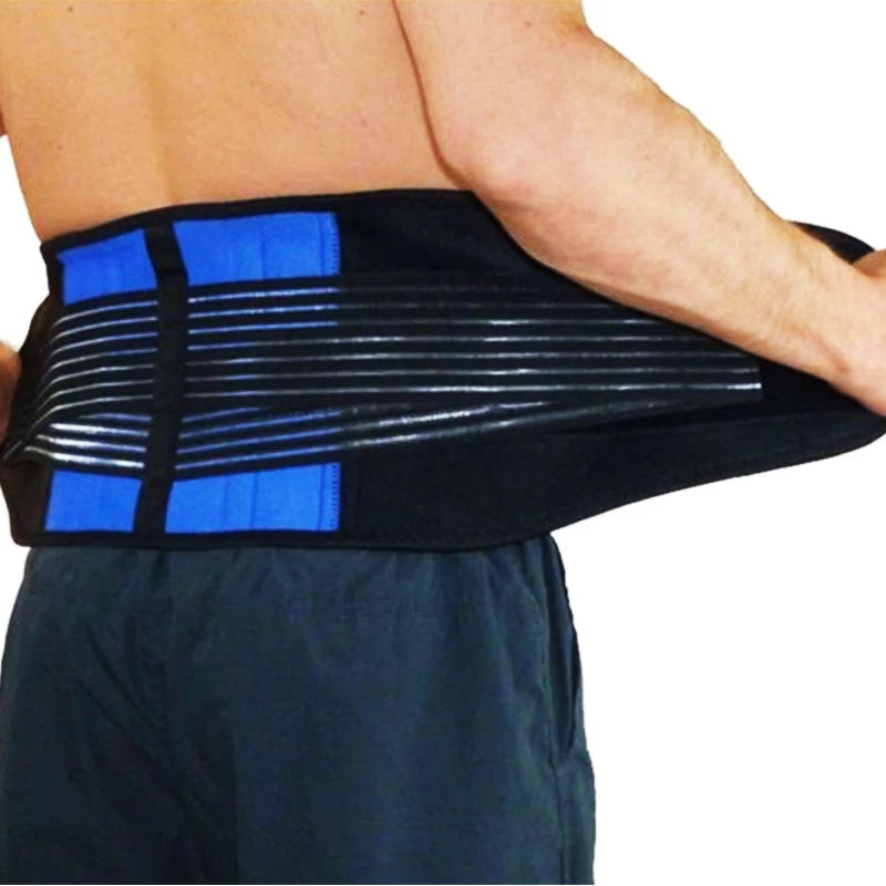 Adjustable Neoprene Double Pull Lumbar Support Lower Back Pain Relief Waist Band