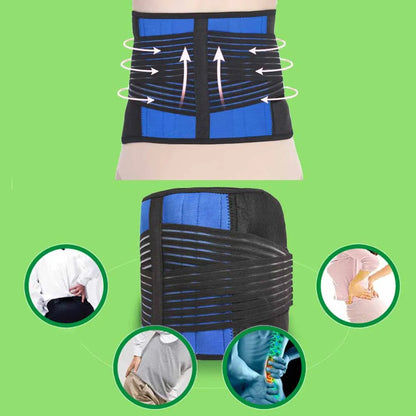 Adjustable Neoprene Double Pull Lumbar Support Lower Back Pain Relief Waist Band