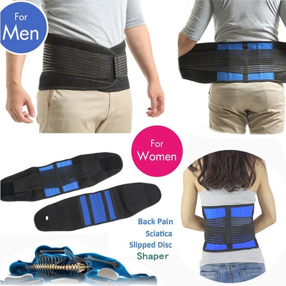 Adjustable Neoprene Double Pull Lumbar Support Lower Back Pain Relief Waist Band