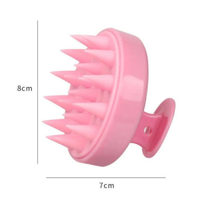 Silicone Shampoo Brush Head Scalp Massage Comb Hair Washing Comb