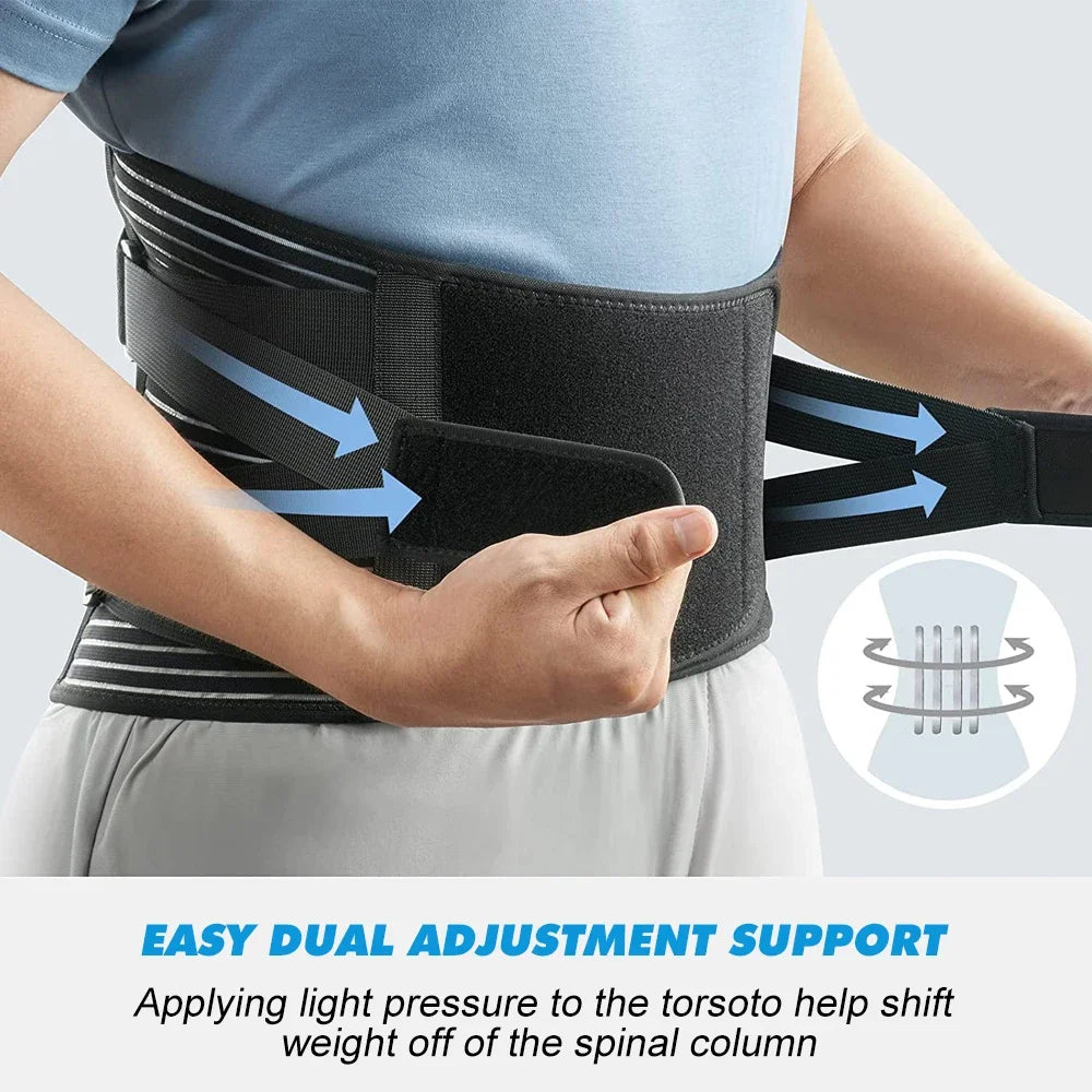 Back Brace for Lower Back Pain Relief, Lumbar Support for Herniated Disc, Sciatica, Scoliosis