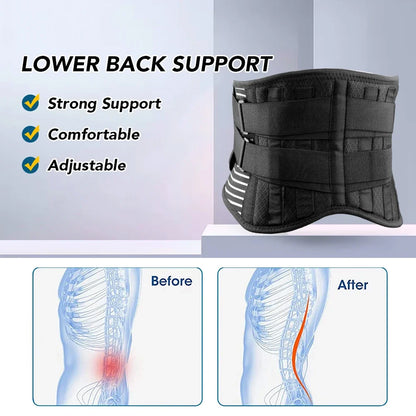 Back Brace for Lower Back Pain Relief, Lumbar Support for Herniated Disc, Sciatica, Scoliosis