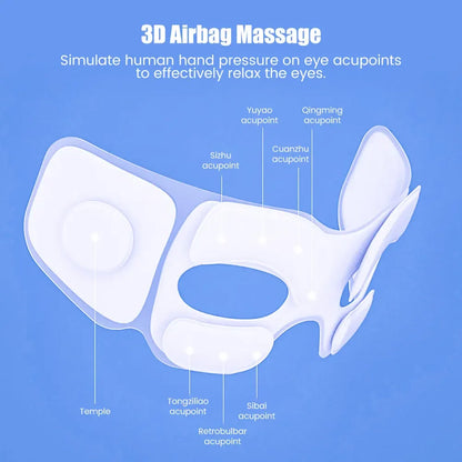 Eye Massager 6D Smart Airbag Vibration Bluetooth Eye Care Instrument