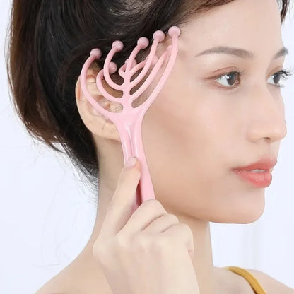 Nine-Claw Head Massager: Stress Relief & Relaxation