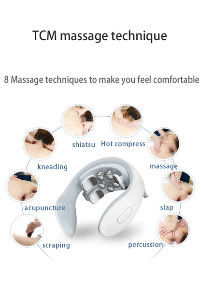 Smart Neck Massage Instrument Portable Shoulder Neck Massage Relieve Pain Muscle