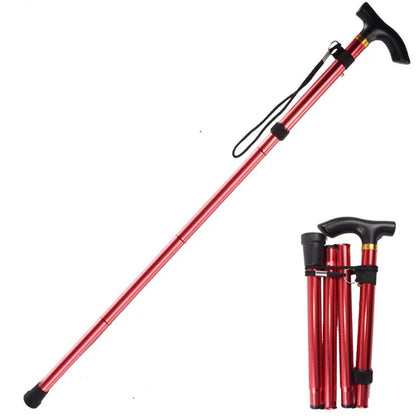 Multifunction Walking Stick Trekking Pole Telescopic Folding Hiking Stick Walking Cane