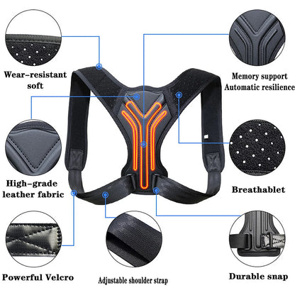 Adjustable Back Shoulder Posture Corrector Belt Clavicle Spine Support Reshape Your Body