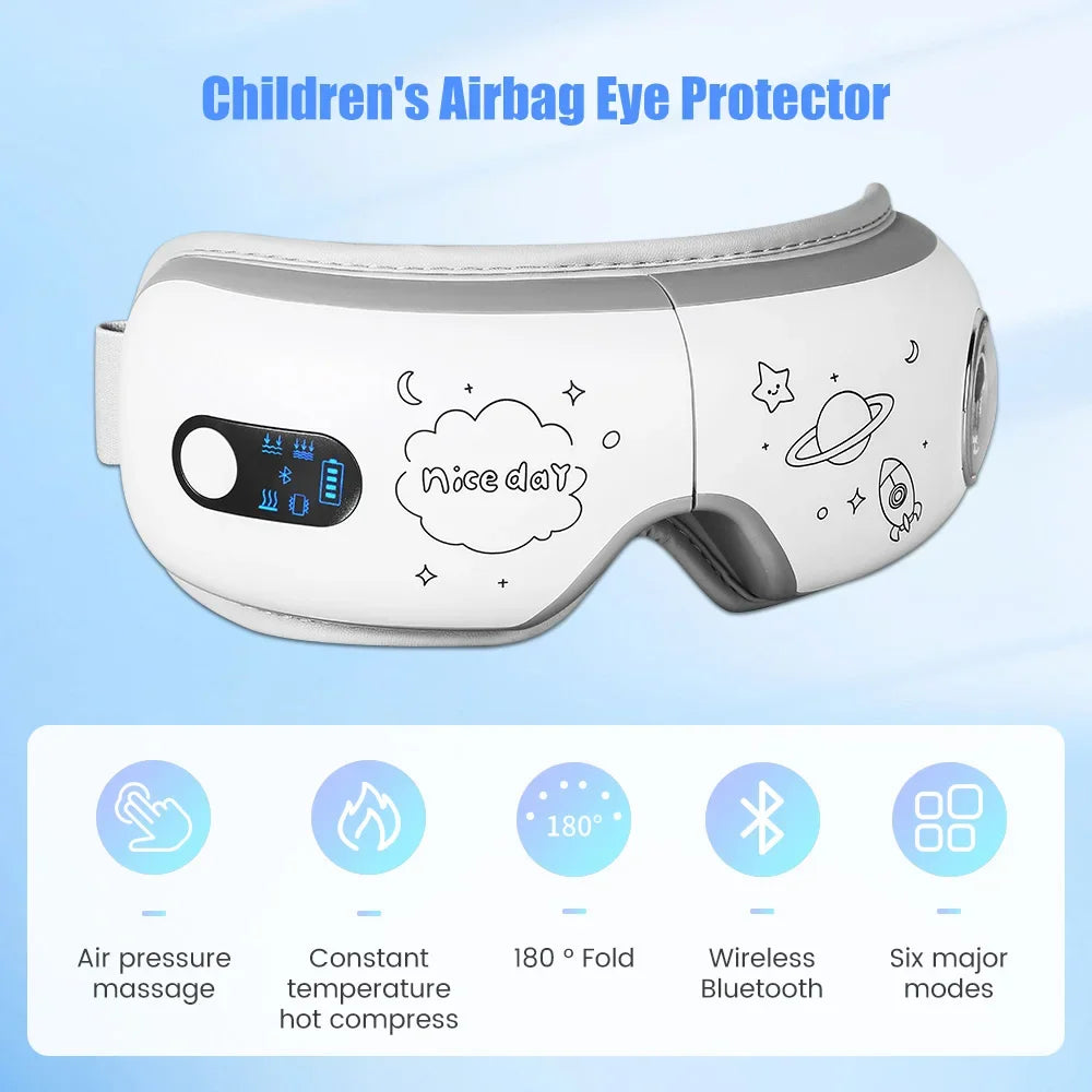 Eye Massager 6D Smart Airbag Vibration Bluetooth Eye Care Instrument