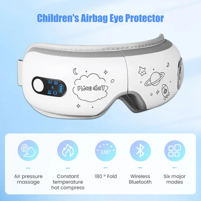 Eye Massager 6D Smart Airbag Vibration Bluetooth Eye Care Instrument