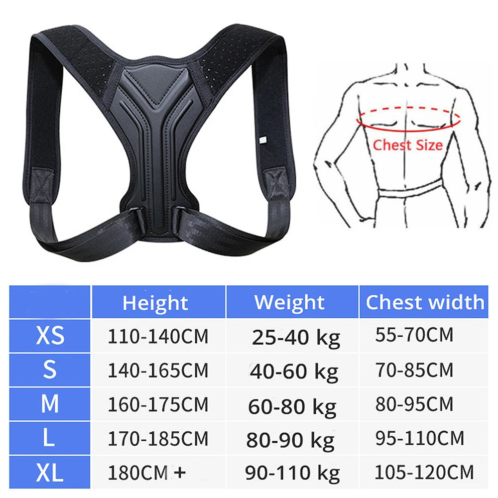 Adjustable Back Shoulder Posture Corrector Belt Clavicle Spine Support Reshape Your Body