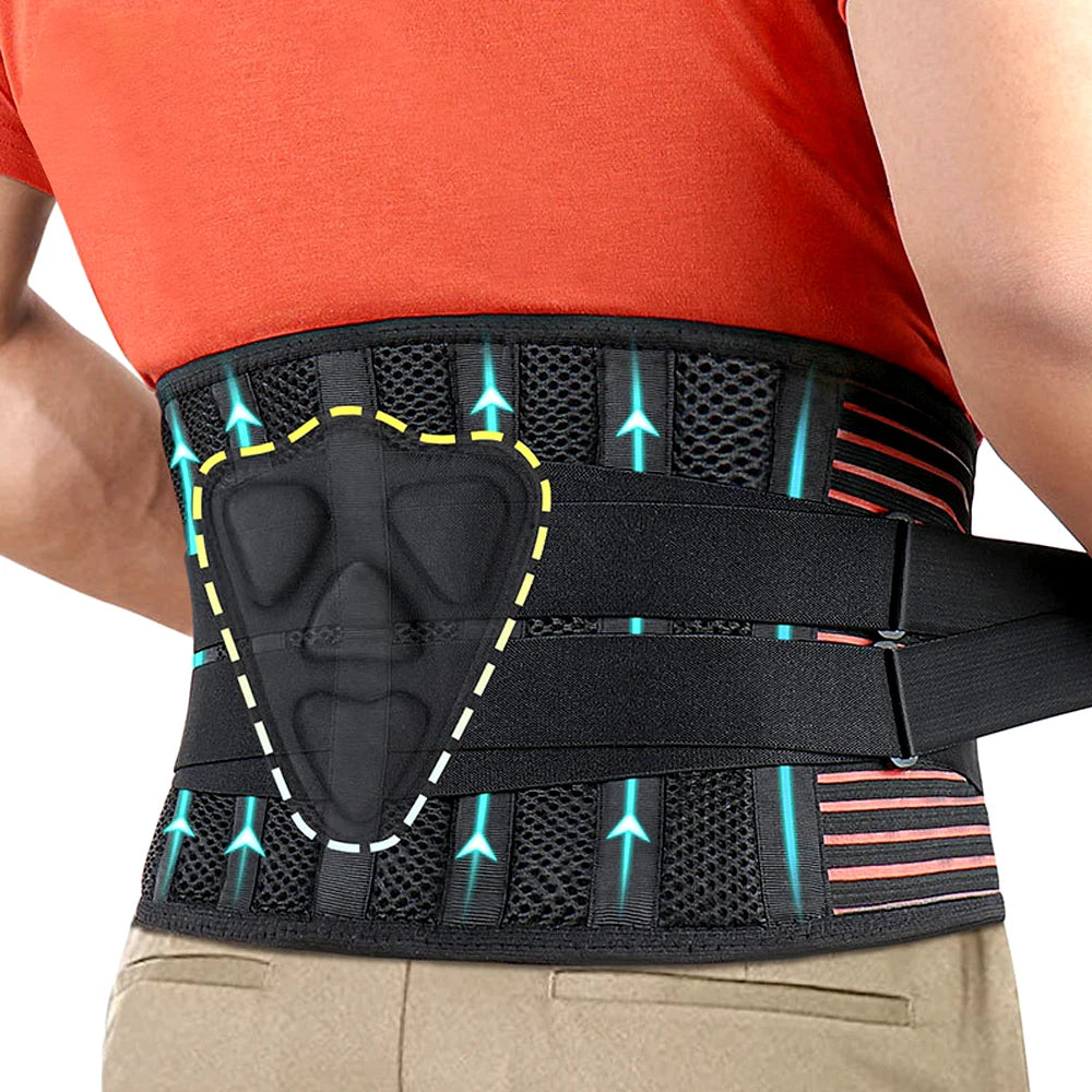 Back Brace for Lower Back Pain Lumbar Support for Heavy Lifting, Support Relief Sciatica, Herniated Disc