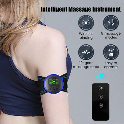 Mini Portable EMS Neck Massager – Instant Cervical Pain Relief & Shoulder Relaxation