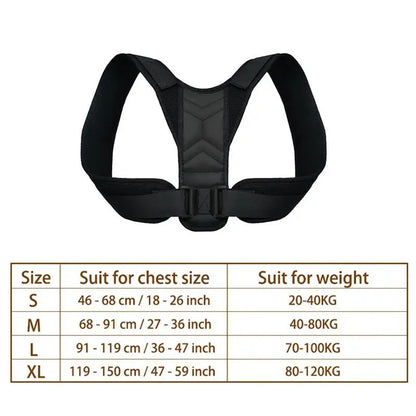 Adjustable Back Shoulder Posture Corrector Belt Spine Support, Reshape Your Body