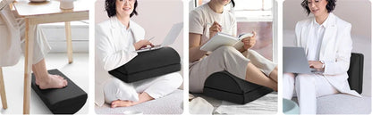 Under Desk Foot Rest Adjustable Height Memory Foam Foot Stool for Office Chair & Gaming Chair, Back & Hip Pain Relief