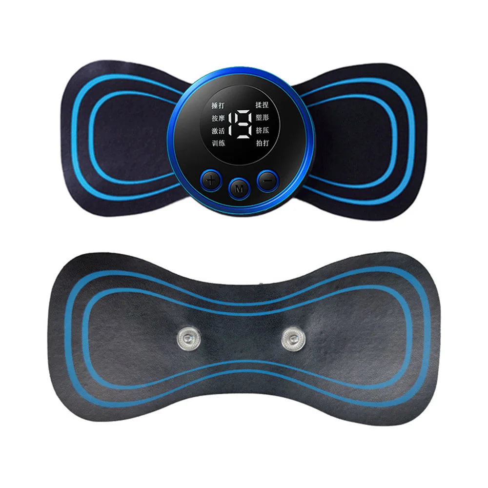 LCD Display EMS Neck Massage Electric Massager Portable Pain Relief and Muscle Stimulator