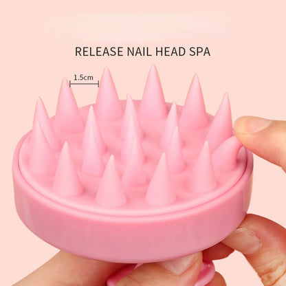 Silicone Shampoo Brush Head Scalp Massage Comb Hair Washing Comb