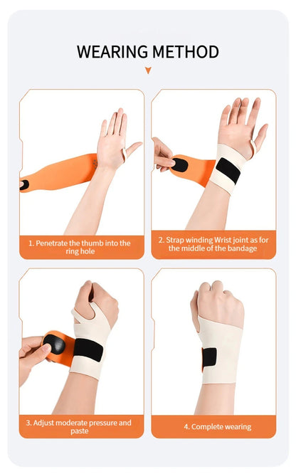 Wrist Support Splint Wrist Brace Protector Pain Relief Arthritis Carpal Tunnel Tendinitis Wristband