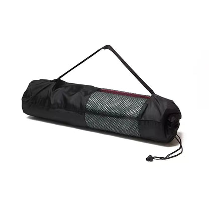 Yoga Mat Bag Portable Breathable Sports Bag with Adjustable Shoulder Straps Carry Mesh Storage Bag Fits Most Yoga Mats Black