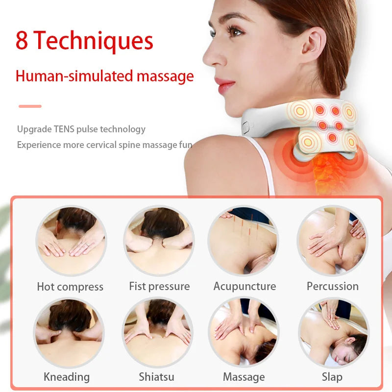 Smart Neck Massage Instrument Portable Shoulder Neck Massage Relieve Pain Muscle