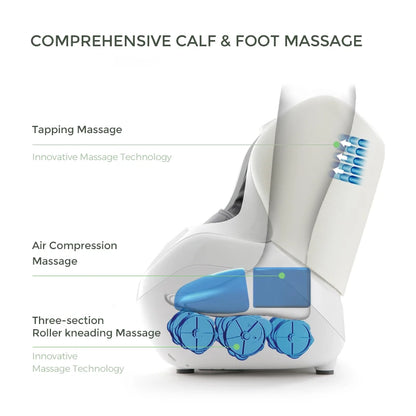 Electric Calf and Foot Massage Machine Vibration Shiatsu Air Compression Massager