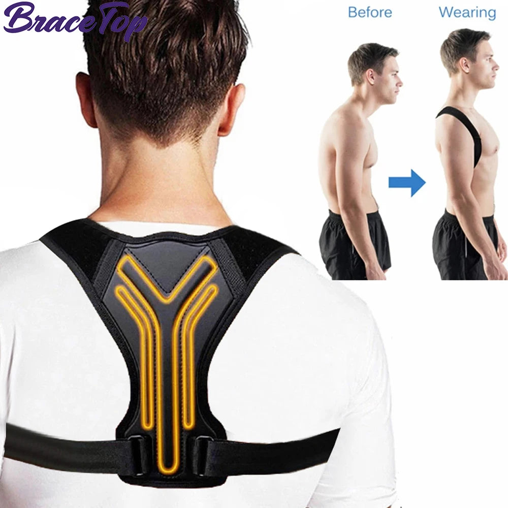 Adjustable Back Shoulder Posture Corrector Belt Clavicle Spine Support Reshape Your Body