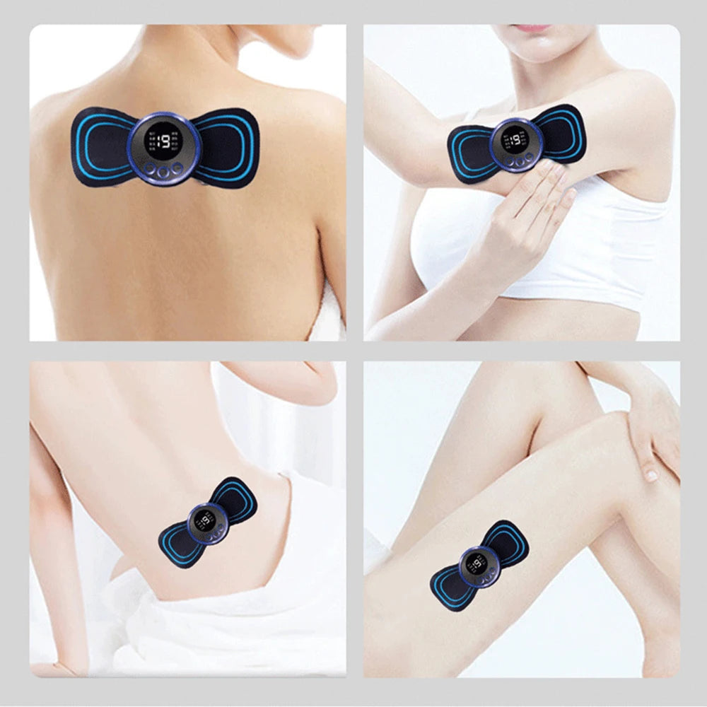 LCD Display EMS Neck Massage Electric Massager Portable Pain Relief and Muscle Stimulator