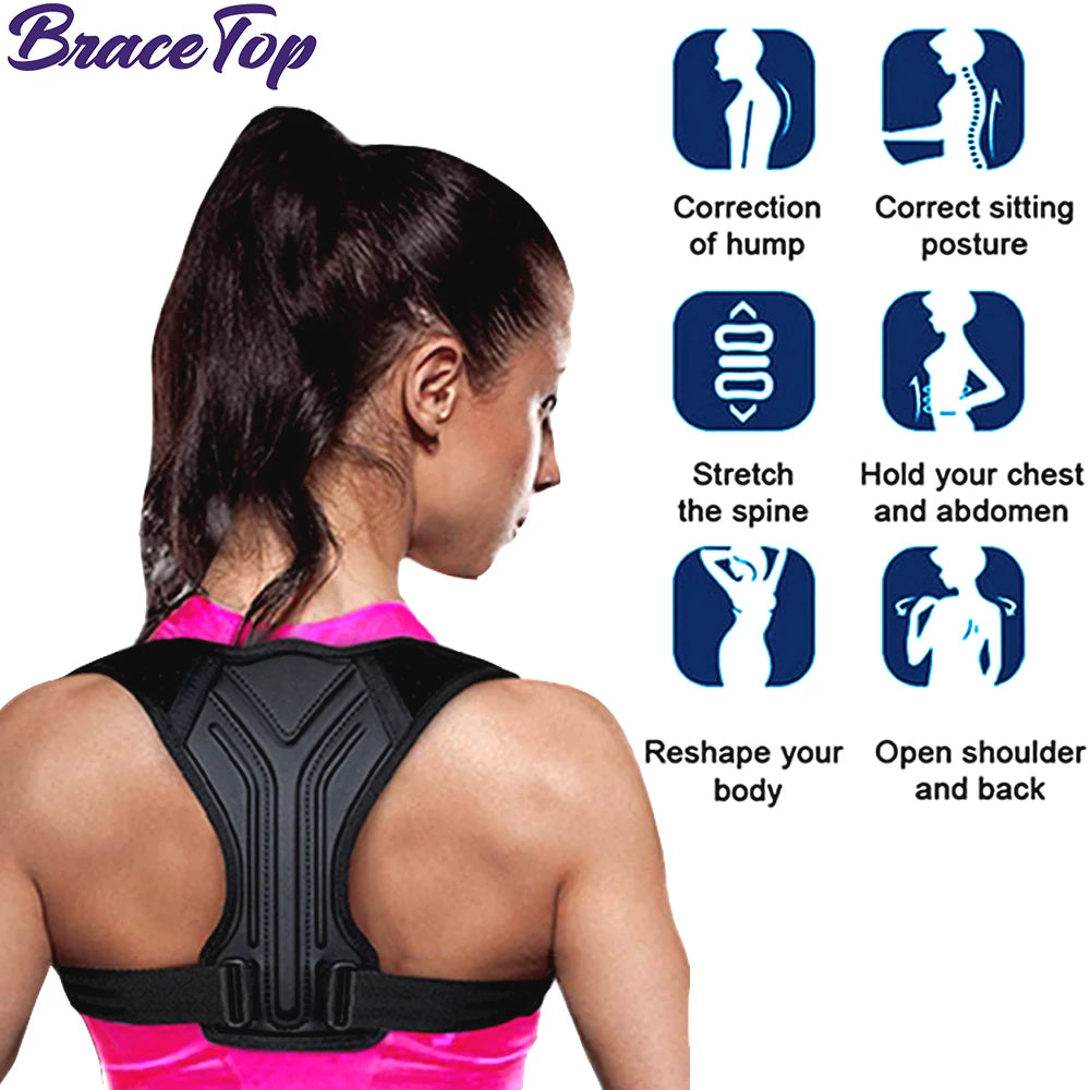 Adjustable Back Shoulder Posture Corrector Belt Clavicle Spine Support Reshape Your Body