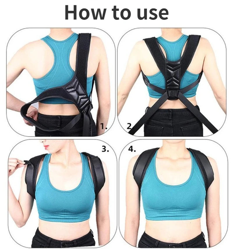 Adjustable Back Shoulder Posture Corrector Belt Spine Support, Reshape Your Body