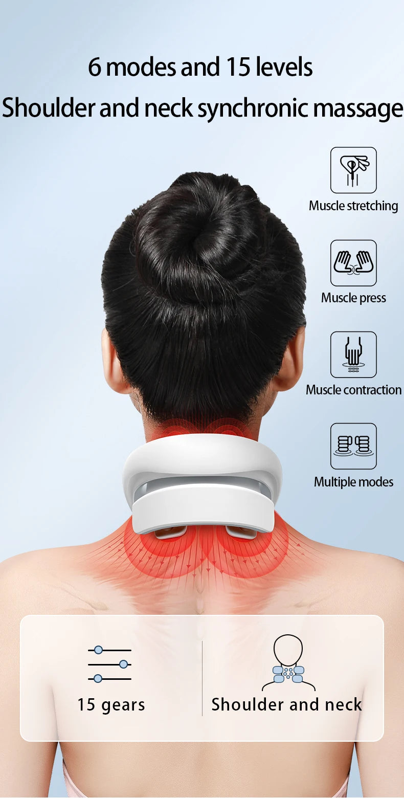 Smart Neck Massage Instrument Portable Shoulder Neck Massage Relieve Pain Muscle