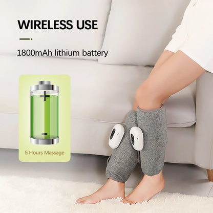 Smart Leg Massage 3 Modes Vibration Wireless Leg Air Compression Massager