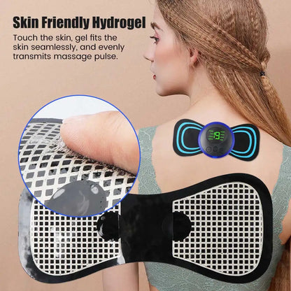 Mini Portable EMS Neck Massager – Instant Cervical Pain Relief & Shoulder Relaxation